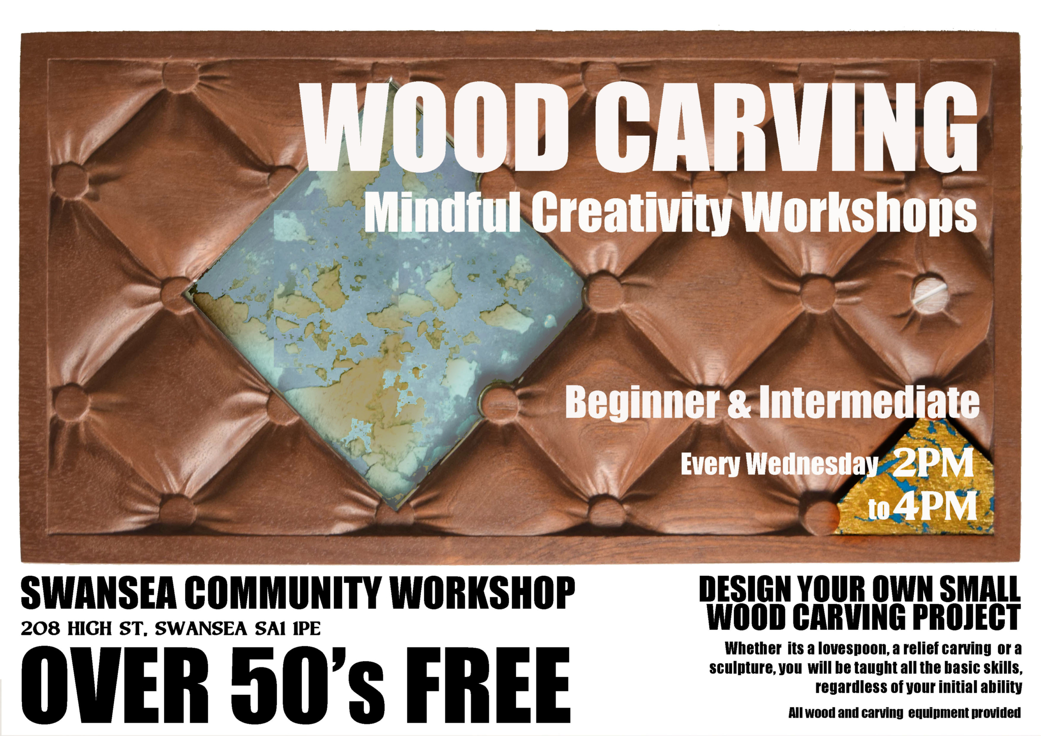 Free Wood Carving - Mindful Creativity Workshop for 50+ - Swansea ...
