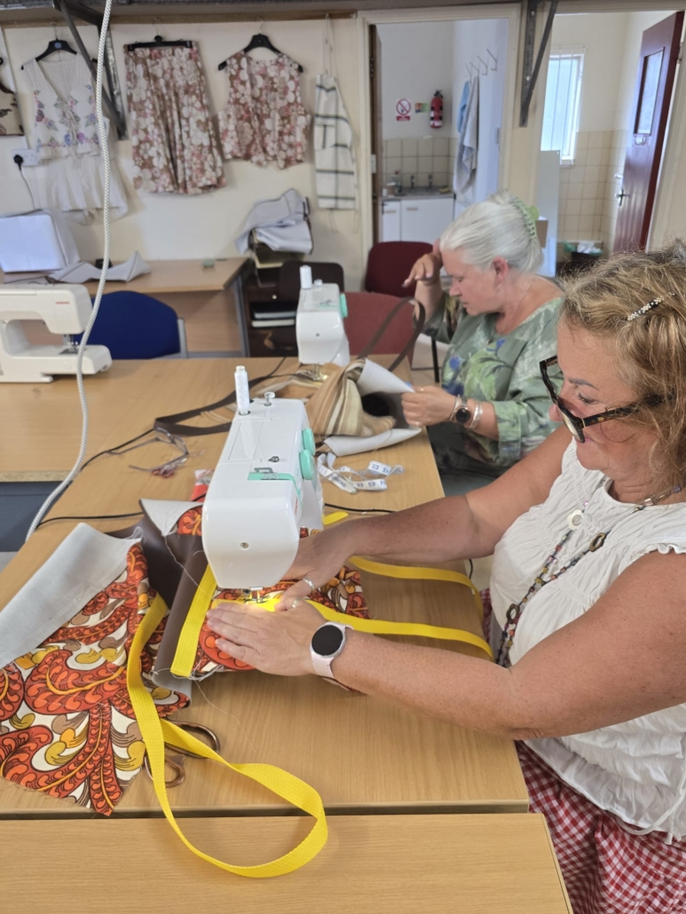 Sewing on machine